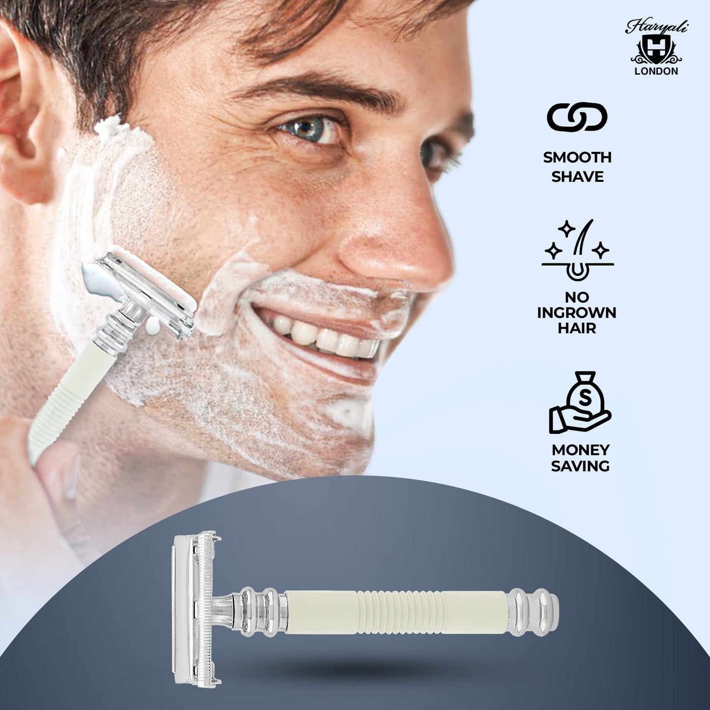 Butterfly Safety Razor Ivory