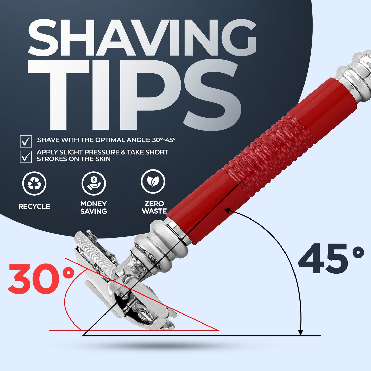 Butterfly Safety Razor Red