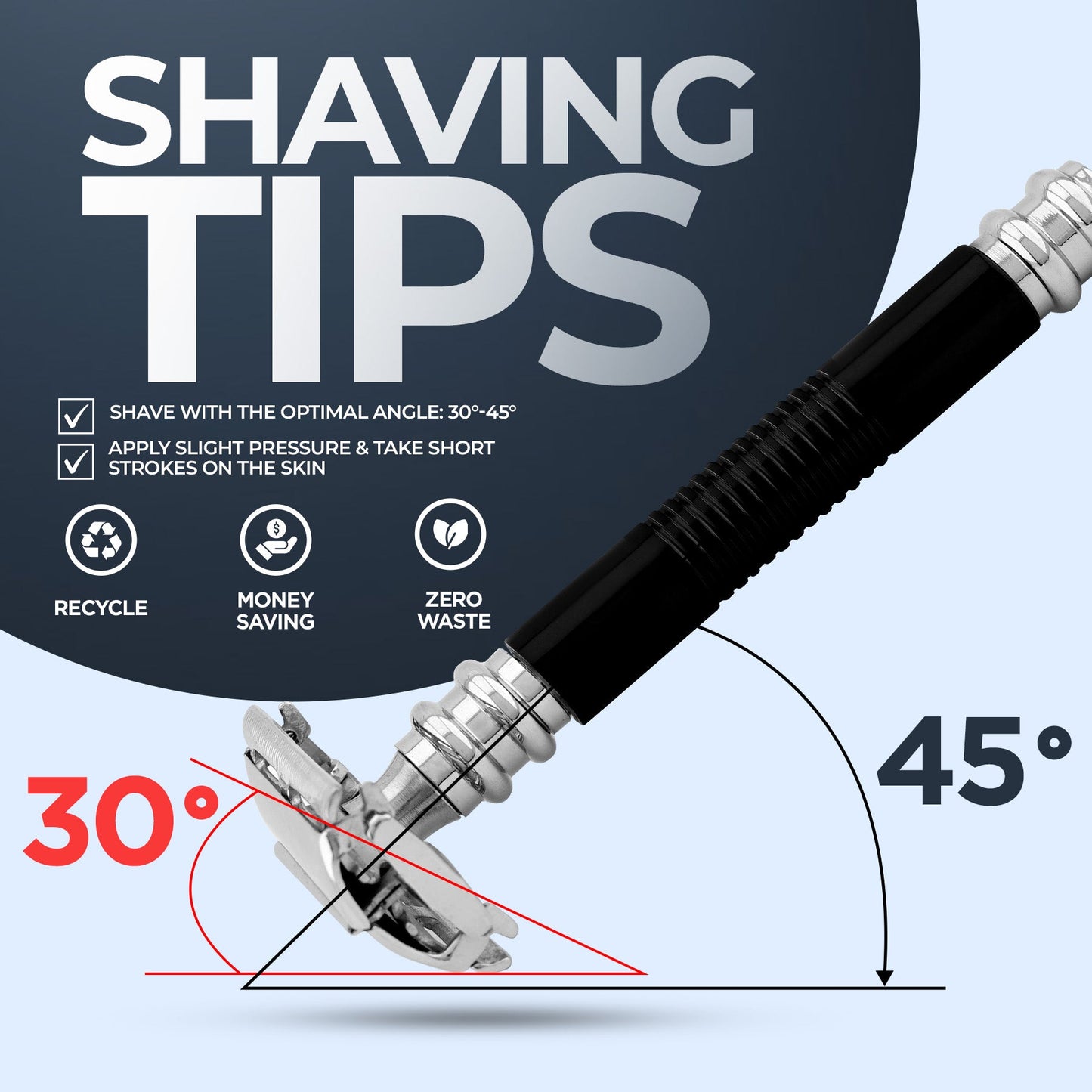 Butterfly Safety Razor Black