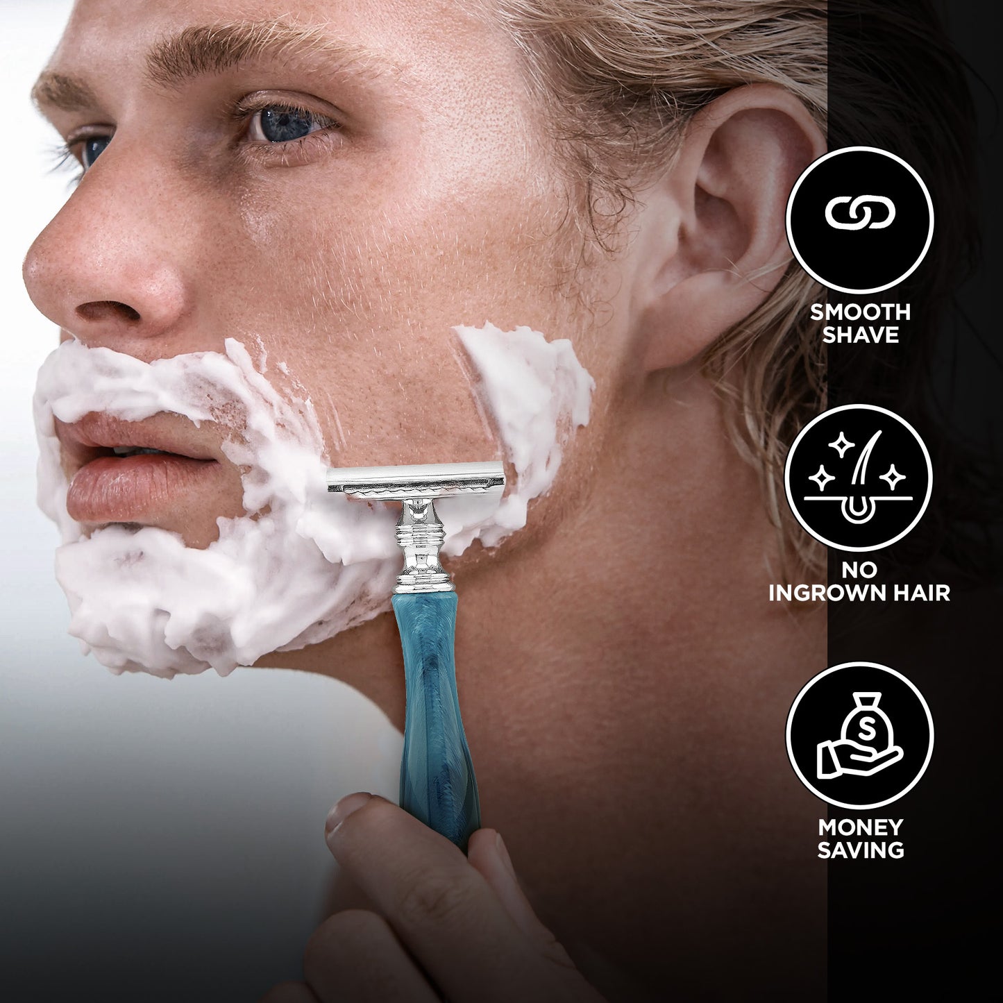 Double Edge Razor Navy Blue