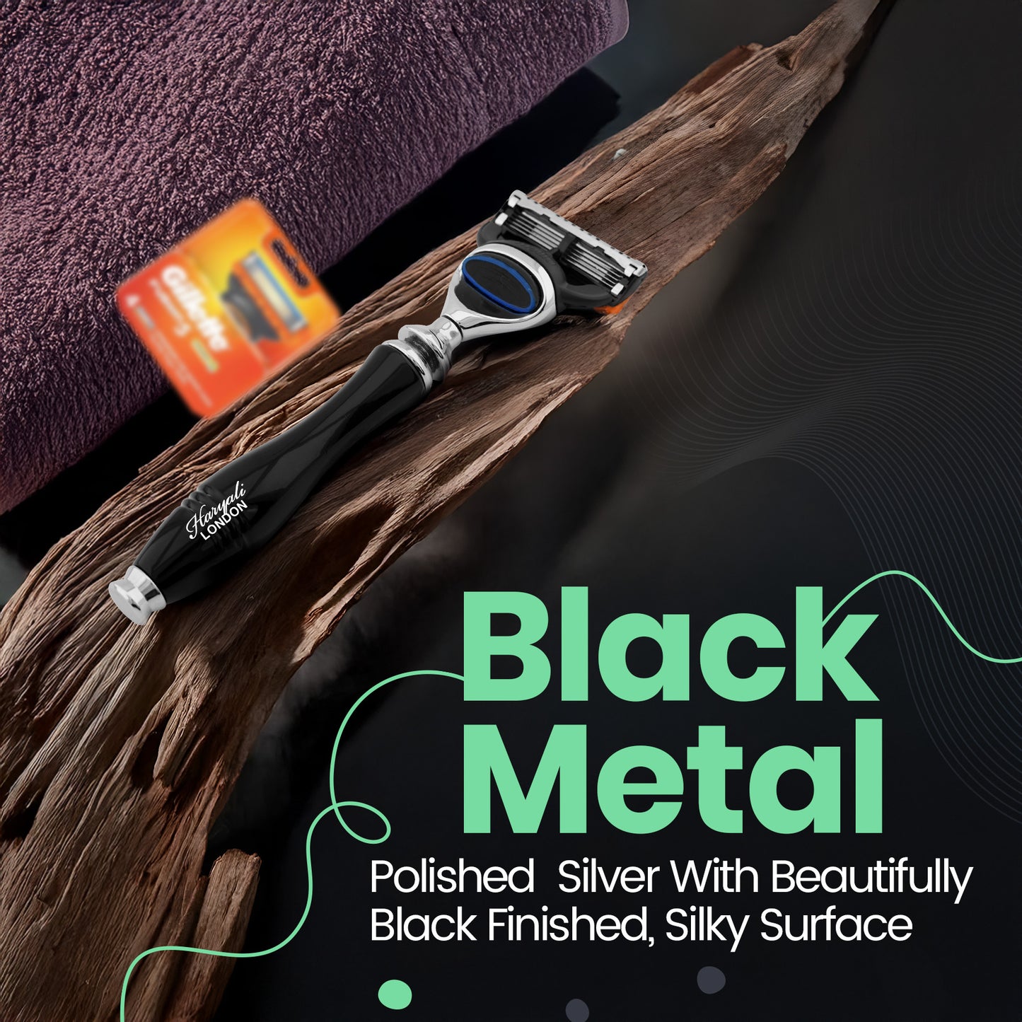 Haryali's Apex 5 Edge Shaving Razor - Black