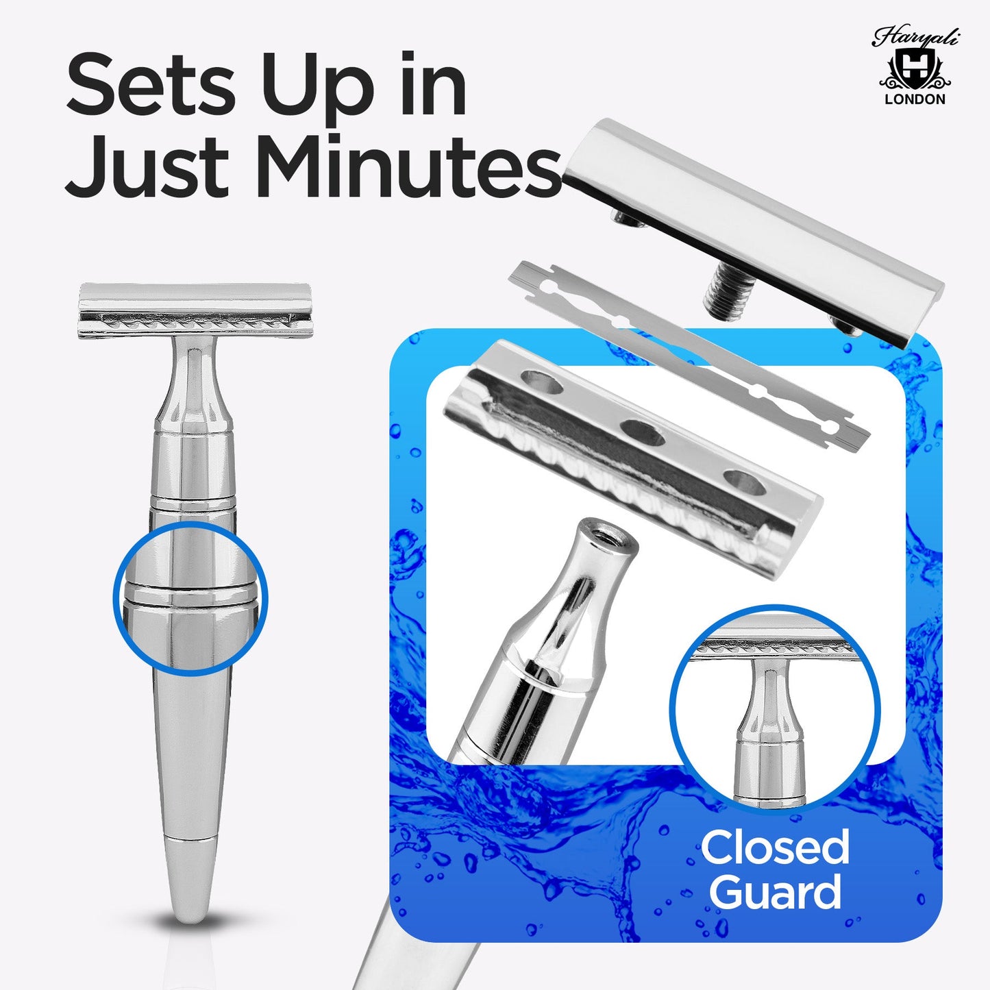 Double Edge Razor Stainless Steel Tapered