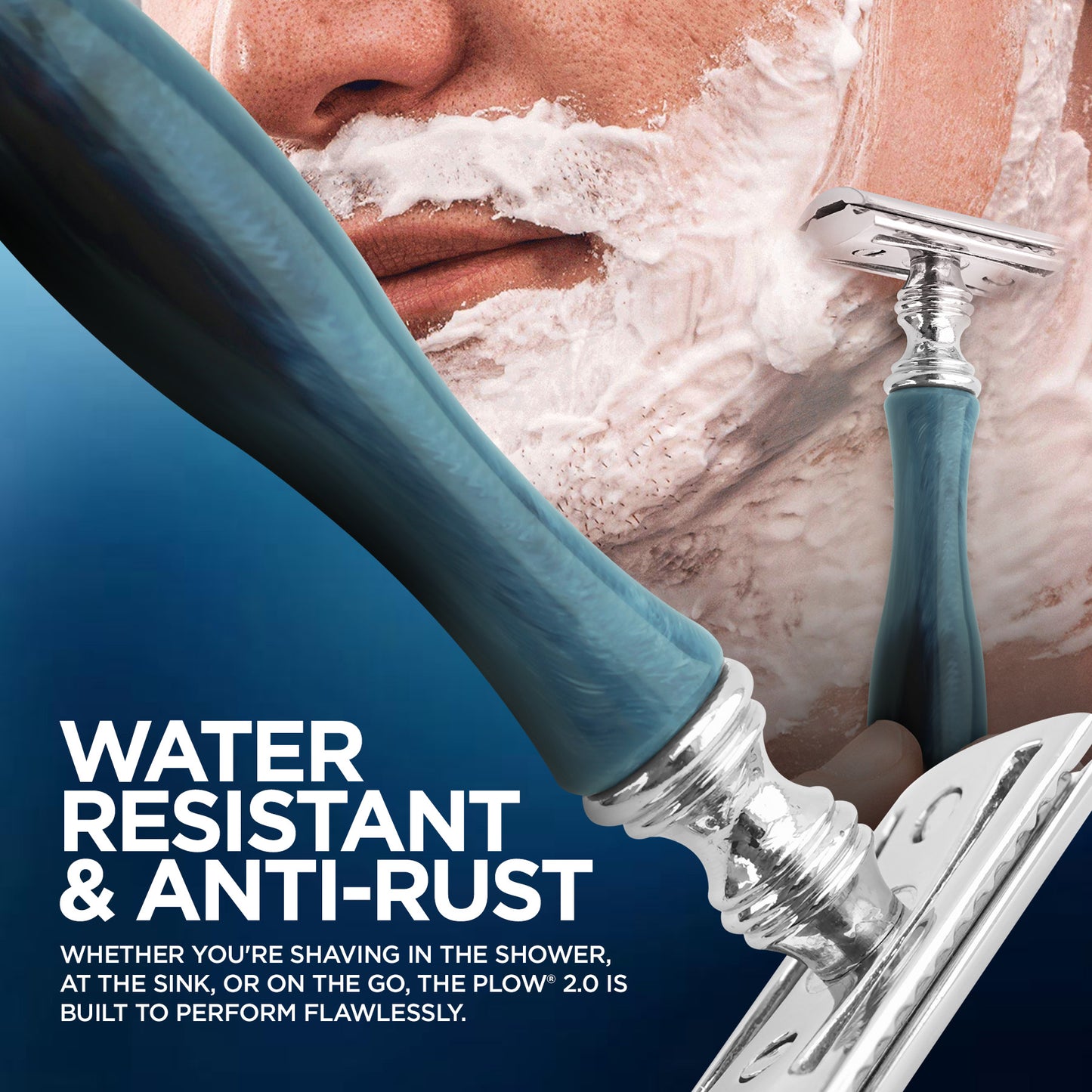 Double Edge Razor Navy Blue