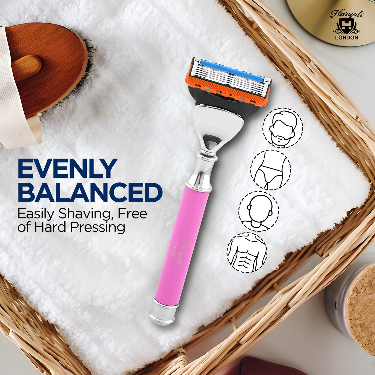Round 5 Edge Shaving Razor Pink