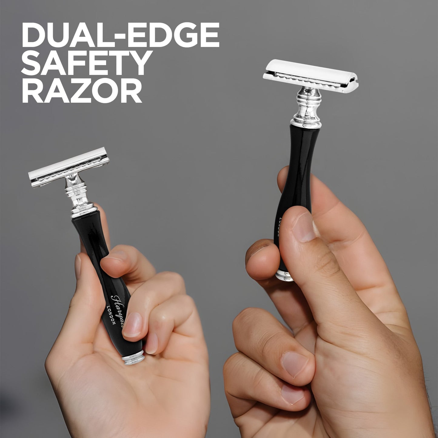 Haryali's Double Edge Safety Razor - Black