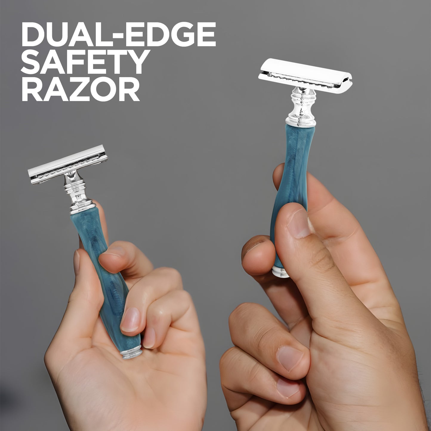Double Edge Razor Navy Blue