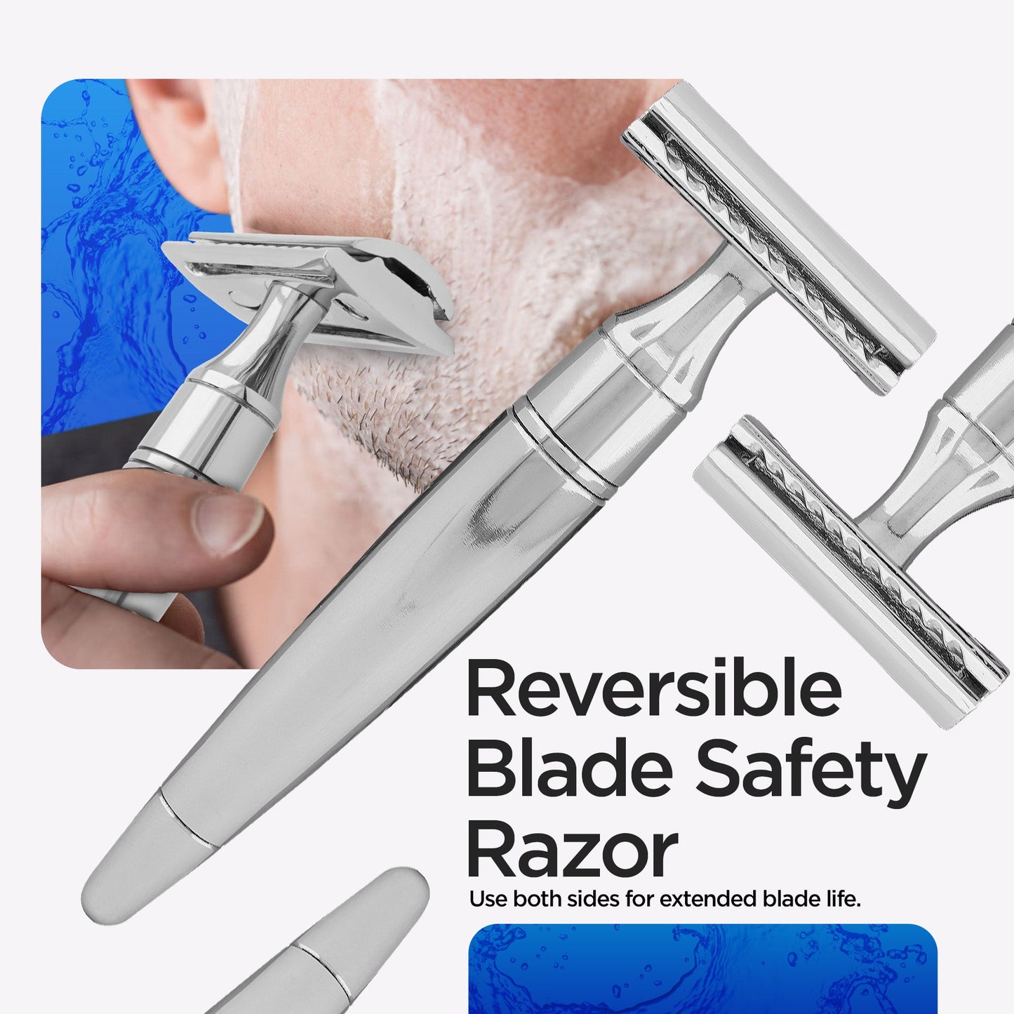 Double Edge Razor Stainless Steel Tapered