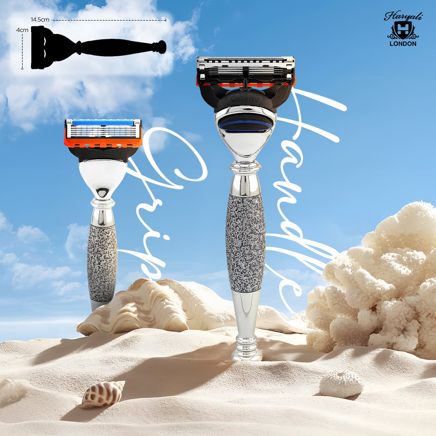Tandoori Antique 5 Edge Shaving Razor - Silver