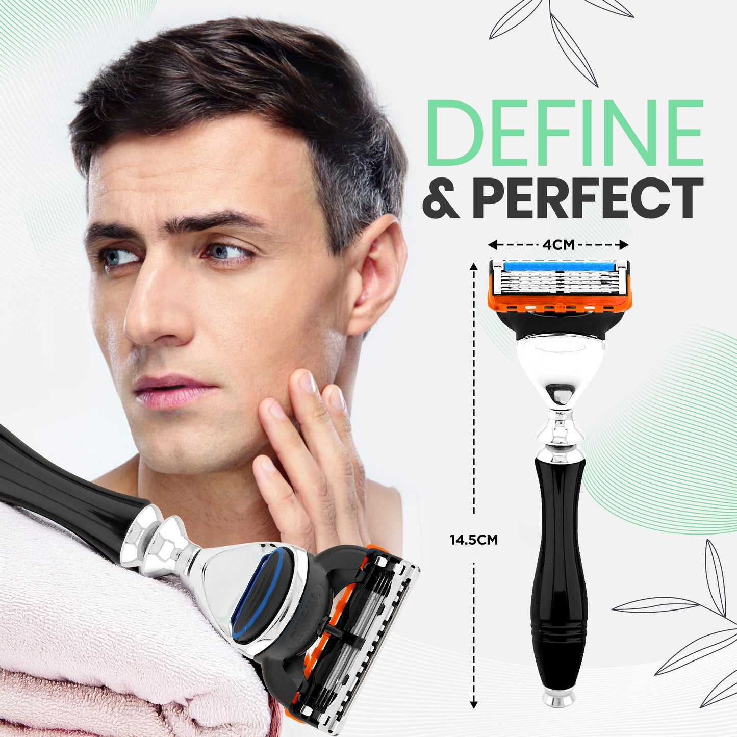 Haryali's Apex 5 Edge Shaving Razor - Black