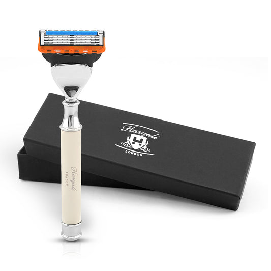 Haryali's Round 5 Edge Shaving Razor - Ivory