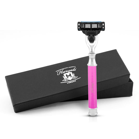 Haryali's Round 3 Edge Shaving Razor - Pink