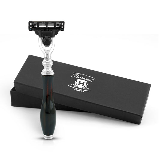 Haryali's 3 Edge Shaving Razor - Black Red