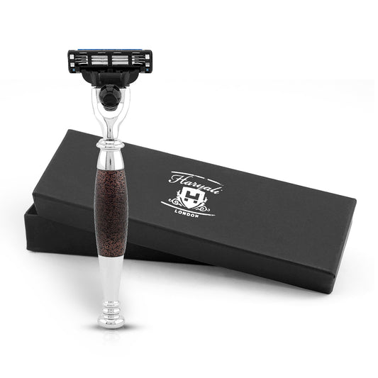 Tandoori Antique 3 Edge Shaving Razor Maroon