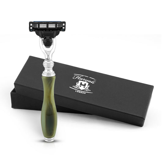 Haryali's 3 Edge Shaving Razor - Tortoise Horn Imitation