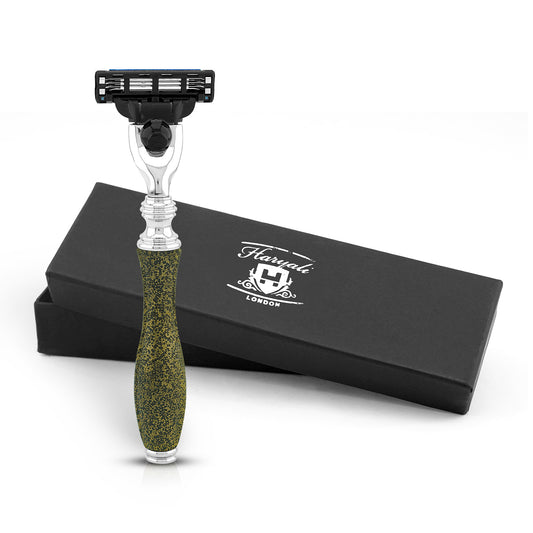 Haryali's Antique 3 Edge Shaving Razor - Gold