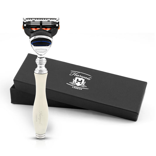Haryali's 5 Edge Shaving Razor - Ivory