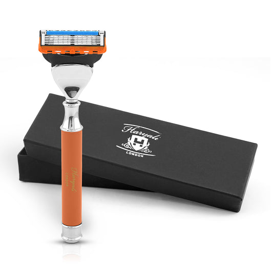 Haryali's Round 5 Edge Shaving Razor - Orange