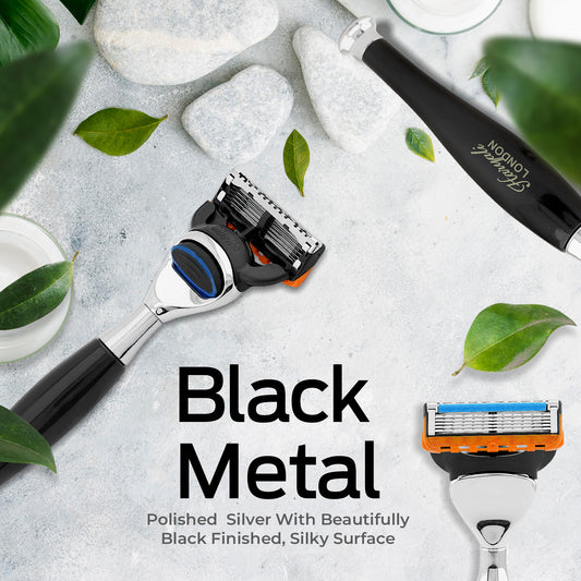 Haryali's Tandoori 5 Edge Shaving Razor - Black Color
