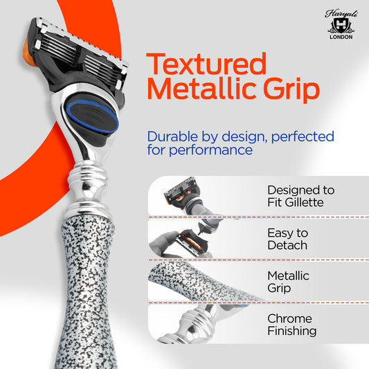 Haryali's Antique 5 Edge Shaving Razor - Silver