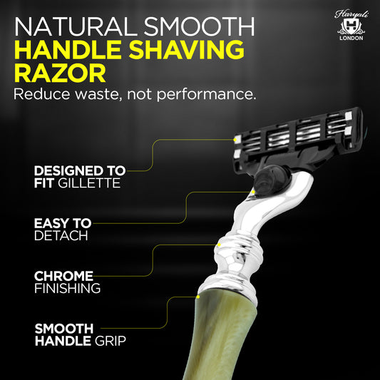 Haryali's 3 Edge Shaving Razor - Tortoise Horn Imitation