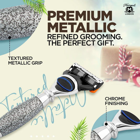 Tandoori Antique 5 Edge Shaving Razor - Silver