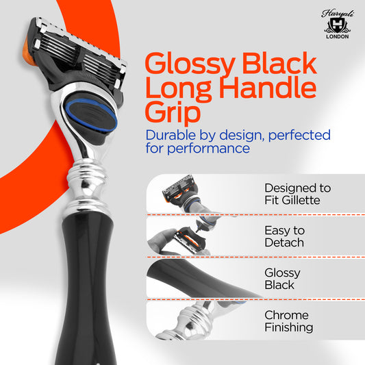 Haryali's 5 Edge Shaving Razor - Black