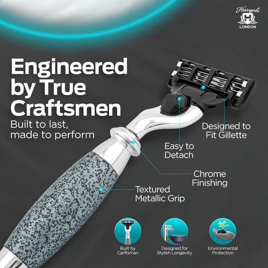 Tandori Antique 3 Edge Shaving Razor - Silver