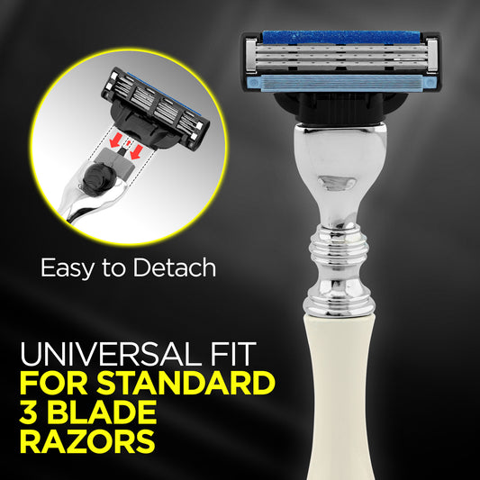 Haryali's 3 Edge Shaving Razor - Ivory