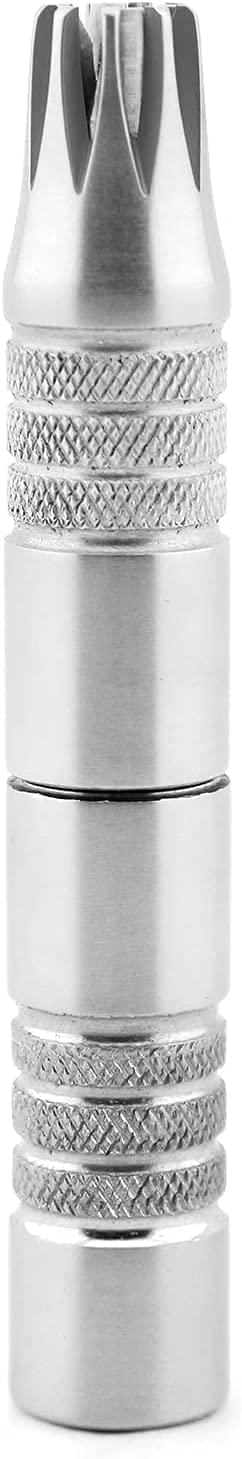 GERMAN Stainless steel Travel Manual Nose Ear Hair Trimmer Operate no Battery Grooming Kit - HARYALI LONDON