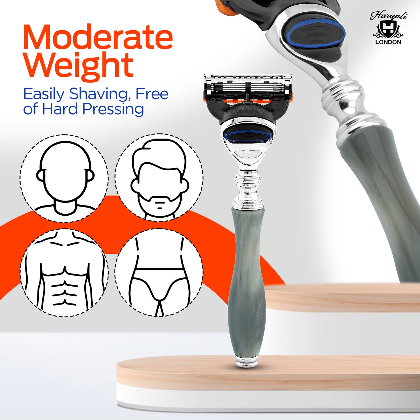 5 Edge Shaving Razor Grey