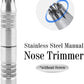GERMAN Stainless steel Travel Manual Nose Ear Hair Trimmer Operate no Battery Grooming Kit