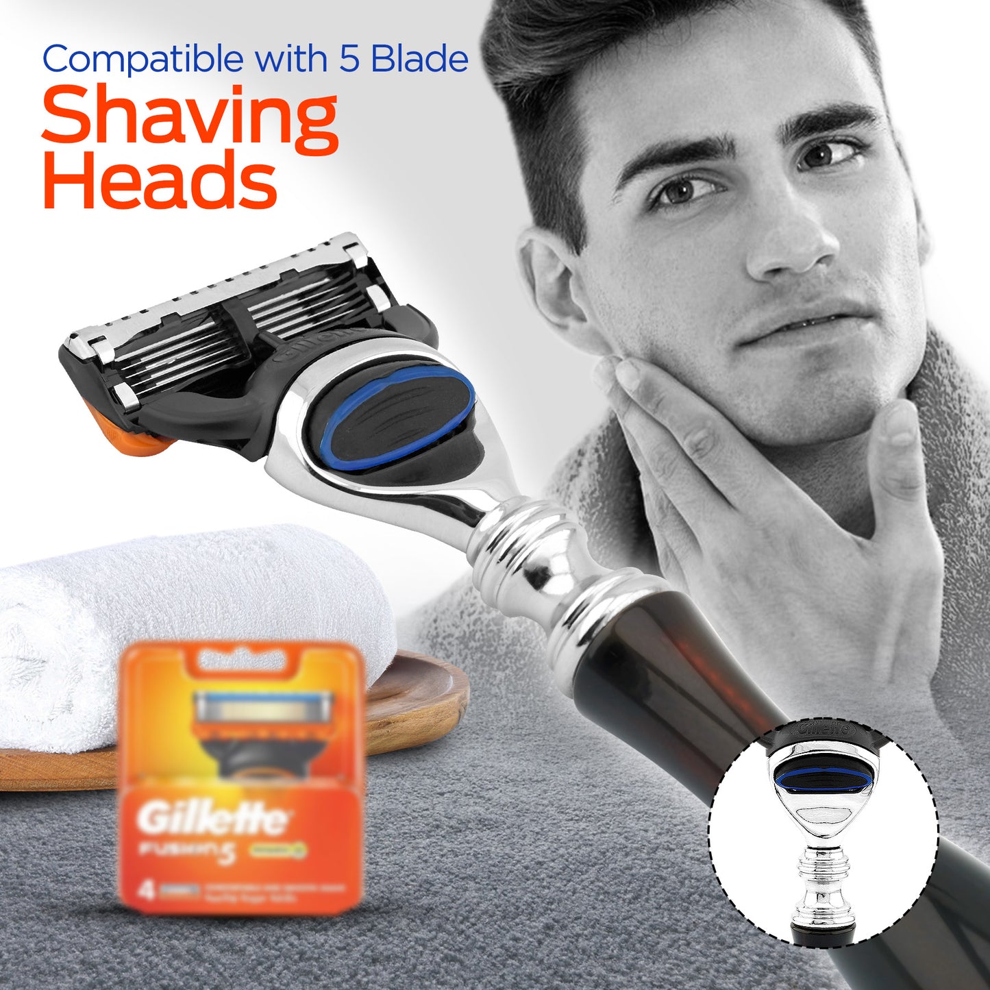 Haryali's Classy 5 Edge Shaving Razor