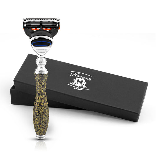 Antique 5 Edge Shaving Razor Gold