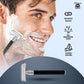 Butterfly safety razor with black grooved handle

