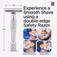 Haryali London’s heavy stainless steel double edge razor features a solid, weighty DE handle with a closed comb head, offering maximum control and a close shave using double edge razor blades across the UK.