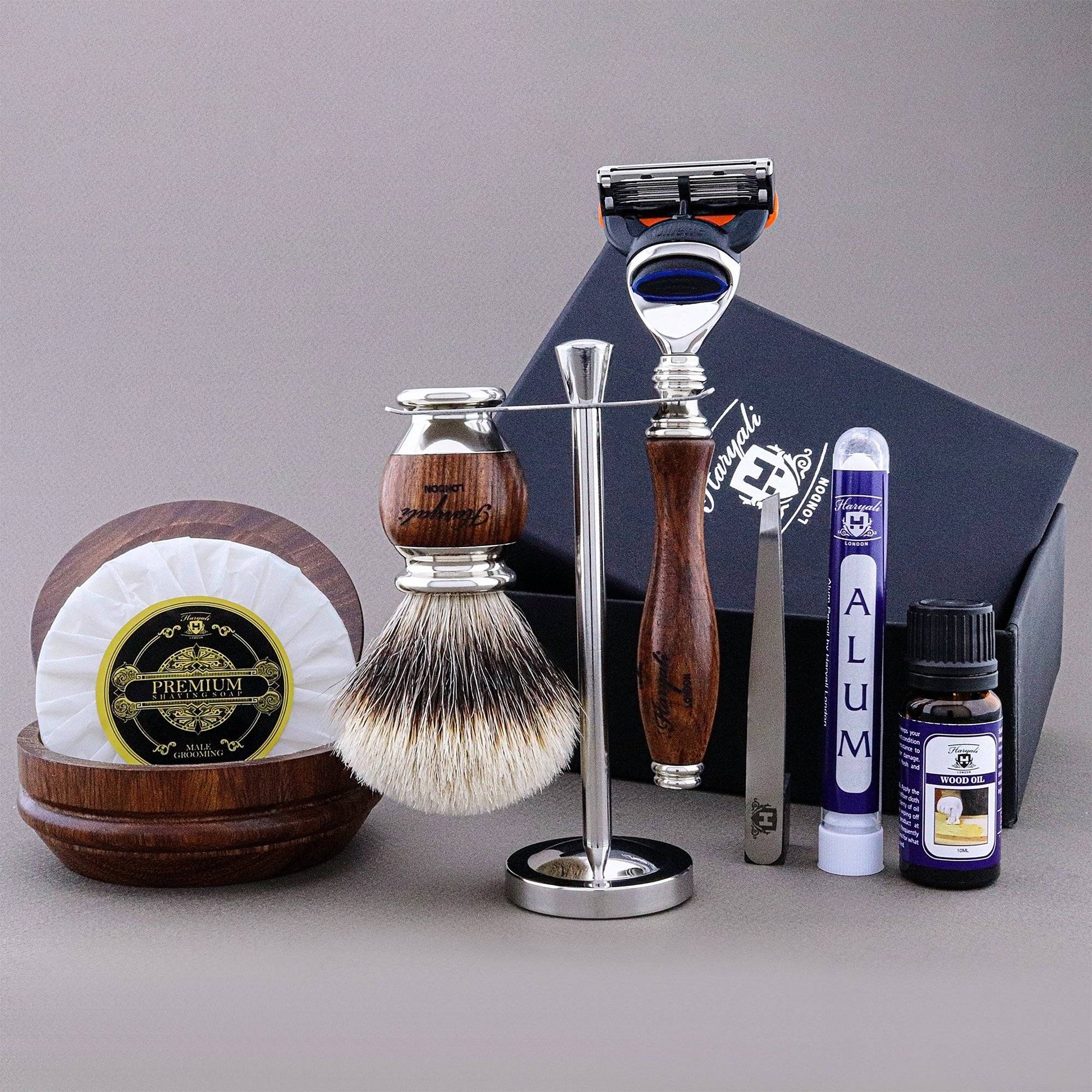 Haryali's Wooden Range Shaving Kit