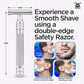 Haryali London’s stainless steel perfect grip double edge razor features a textured DE handle for enhanced control and a closed comb head, ensuring a safe, smooth shave with double edge razor blades in the UK.