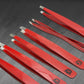 Professional Red Eyebrow Tweezers - HARYALI LONDON