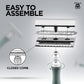 haryali London razor with assembly instructions on a gray background